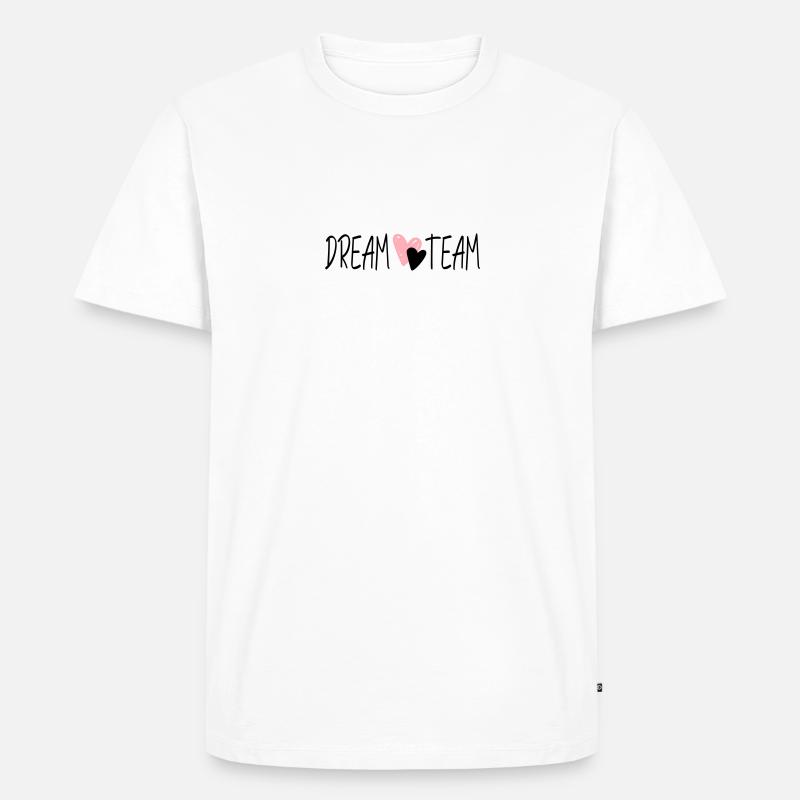 dreamteam - Männer Premium Bio T-Shirt - Weiß