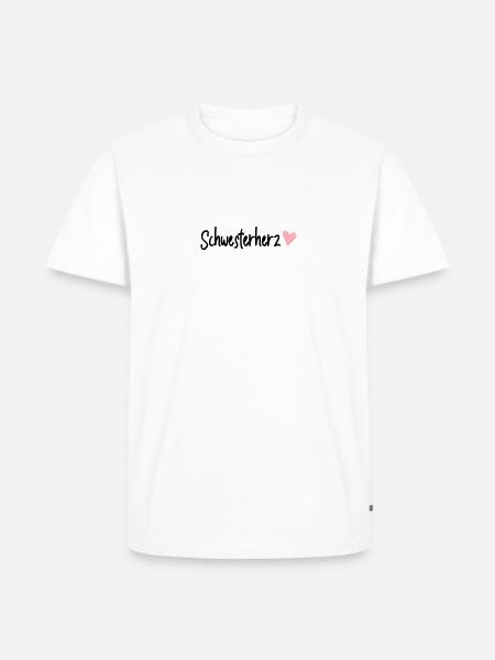 schwesterherz - Männer Premium Bio T-Shirt - Weiß
