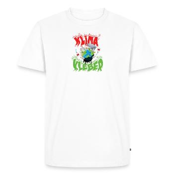 Adhésif climatique - T-shirt Premium bio Homme - blanc - Devant - Nico (187cm)