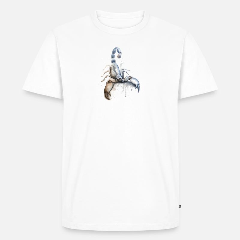 Sternzeichen Skorpion - Männer Premium Bio T-Shirt - Weiß