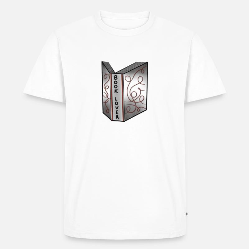 book lover - T-shirt Premium bio Homme - blanc