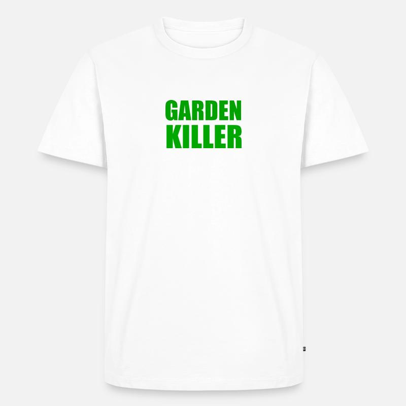 GARTENKILLER - Männer Premium Bio T-Shirt - Weiß