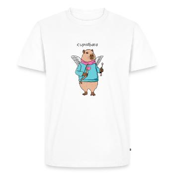 Cupidbara - Men's Premium Organic T-Shirt - white - Front - Nico (187cm)