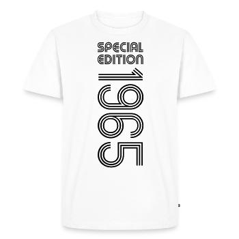 Édition spéciale 1965 - Anniversaire 1965 changement de couleur - T-shirt Premium bio Homme - blanc - Devant - Nico (187cm)