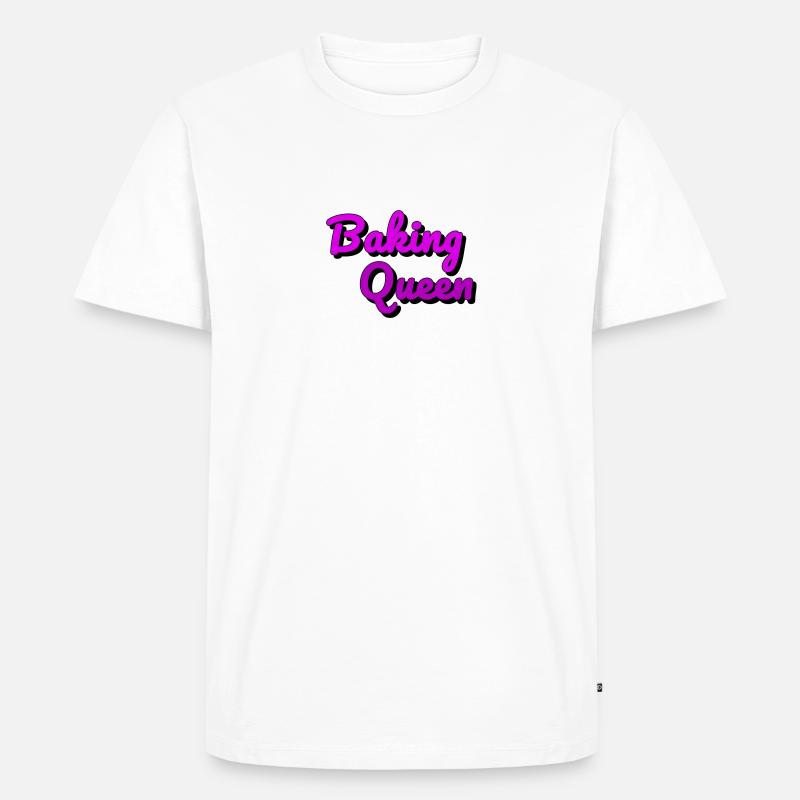 Baking Queen - Männer Premium Bio T-Shirt - Weiß