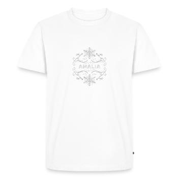 Épouse Amalia - T-shirt Premium bio Homme - blanc - Devant - Nico (187cm)