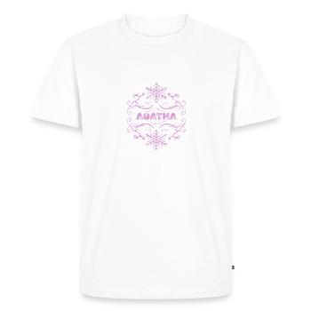Gift for Agatha - Men's Premium Organic T-Shirt - white - Front - Nico (187cm)