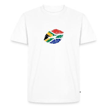 Afrique du Sud - T-shirt Premium bio Homme - blanc - Devant - Nico (187cm)