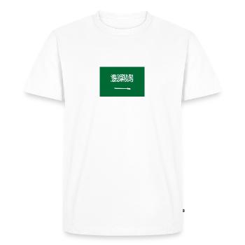 National Flag Of Saudi Arabia - Men's Premium Organic T-Shirt - white - Front - Nico (187cm)