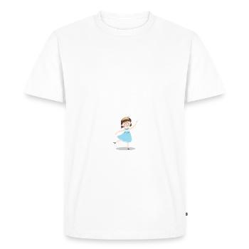 Bébé - T-shirt Premium bio Homme - blanc - Devant - Nico (187cm)
