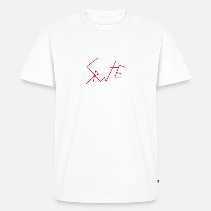 Retro Rollers - Männer Premium Bio T-Shirt - Weiß