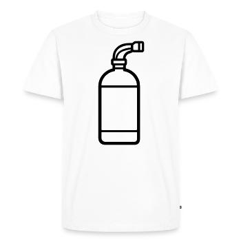 fire extinguisher - Men's Premium Organic T-Shirt - white - Front - Nico (187cm)