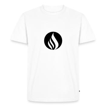Flamme - T-shirt Premium bio Homme - blanc - Devant - Nico (187cm)