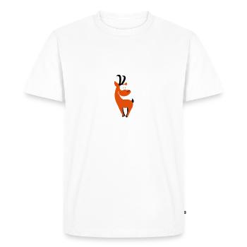 chamois (c) - T-shirt Premium bio Homme - blanc - Devant - Nico (187cm)