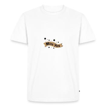 Mlle You - T-shirt Premium bio Homme - blanc - Devant - Nico (187cm)