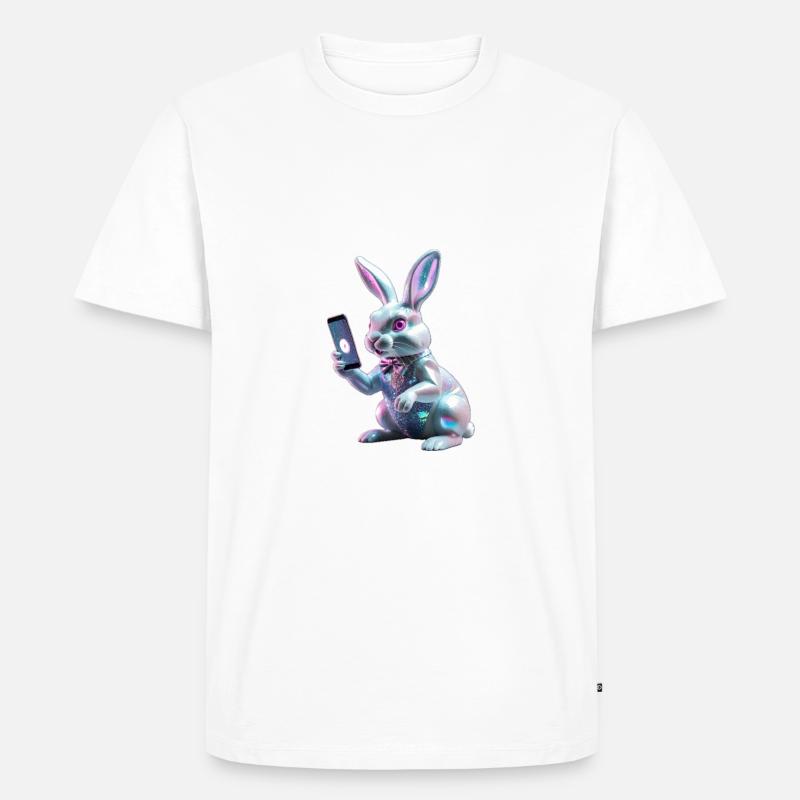 Bunny Pro - Männer Premium Bio T-Shirt - Weiß