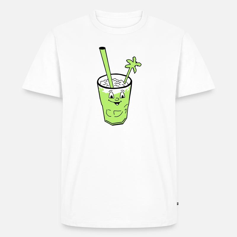 Freshmaker Cocktail Drink - Männer Premium Bio T-Shirt - Weiß