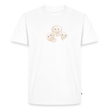 Famille de champignons,Champignons,Champignons,Champignons - T-shirt Premium bio Homme - blanc - Devant - Nico (187cm)