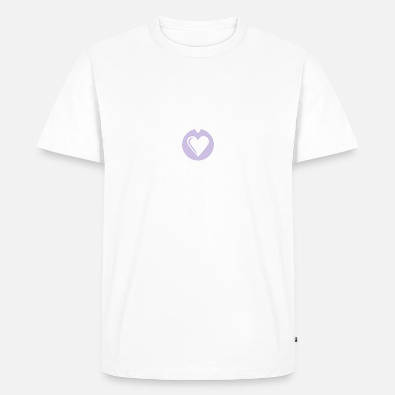 Halskette Herz - Männer Premium Bio T-Shirt - undefined