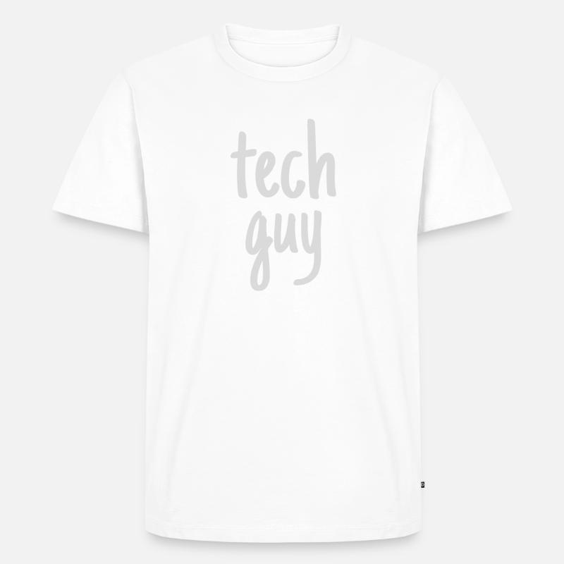 Technischer Typ - Männer Premium Bio T-Shirt - Weiß