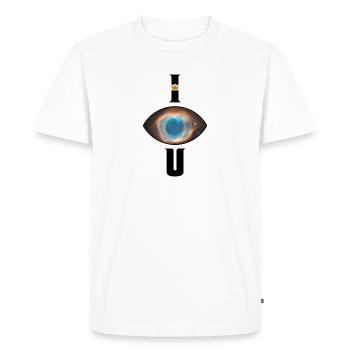 I see u - mystique 1 - T-shirt Premium bio Homme - blanc - Devant - Nico (187cm)