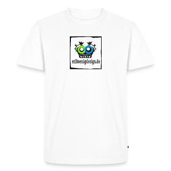 logo2018 shirts copy - Männer Premium Bio T-Shirt - Weiß - Vorne - Nico (187cm)