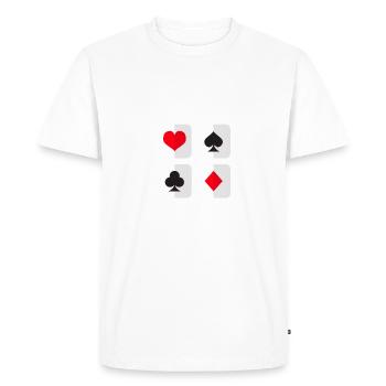 It's Okay If You Don't Like Blackjack Funny Casino - Men's Premium Organic T-Shirt - white - Front - Nico (187cm)