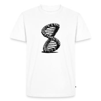 Boucle de Möbius torsadée Ruban de Möbius - T-shirt Premium bio Homme - blanc - Devant - Nico (187cm)