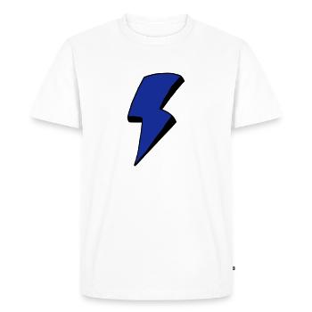 Flash - Men's Premium Organic T-Shirt - white - Front - Nico (187cm)