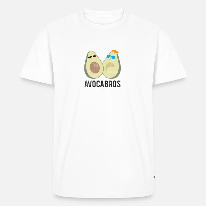 Frucht / Früchte: Avocado - Avocabros - BFF - Männer Premium Bio T-Shirt - Weiß