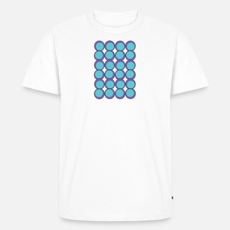 Points points points - T-shirt Premium bio Homme - blanc