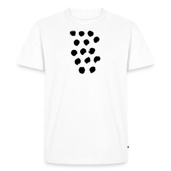 Points - Men's Premium Organic T-Shirt - white - Front - Nico (187cm)
