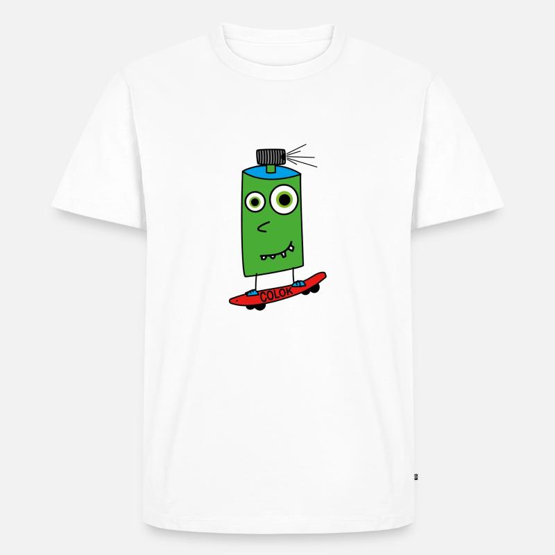 Boardsprayer - Männer Premium Bio T-Shirt - Weiß