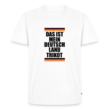 Ceci est mon maillot de l'Allemagne maillot de l'Allemagne - T-shirt Premium bio Homme - blanc - Devant - Nico (187cm)