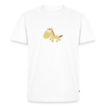 Pony équitation Rider - T-shirt Premium bio Homme - blanc - Devant - Nico (187cm)