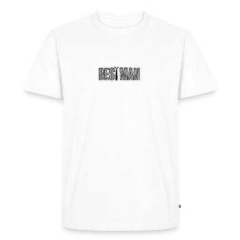 Wedding / Marriage: Best Man - Men's Premium Organic T-Shirt - white - Front - Nico (187cm)