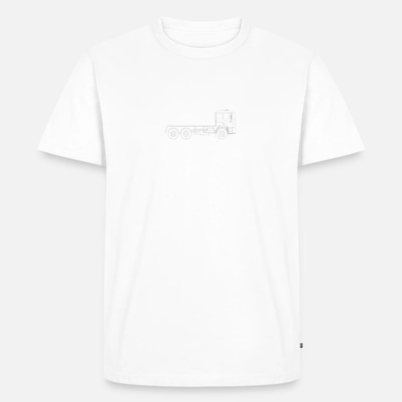 LKW Evolution - Männer Premium Bio T-Shirt - Weiß