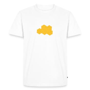 bie 152 - T-shirt Premium bio Homme - blanc - Devant - Nico (187cm)
