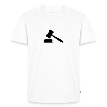 Judge - Men's Premium Organic T-Shirt - white - Front - Nico (187cm)