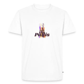 Fuck the Pullis - Men's Premium Organic T-Shirt - white - Front - Nico (187cm)