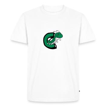caterpillar caterpillar insect centipede letter C - Men's Premium Organic T-Shirt - white - Front - Nico (187cm)