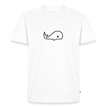whale58 - T-shirt Premium bio Homme - blanc - Devant - Nico (187cm)
