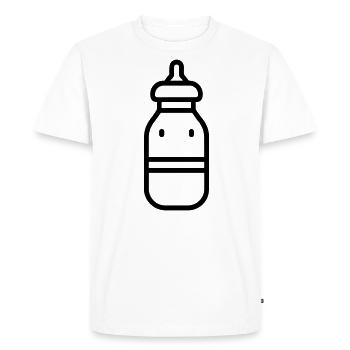 biberon - T-shirt Premium bio Homme - blanc - Devant - Nico (187cm)