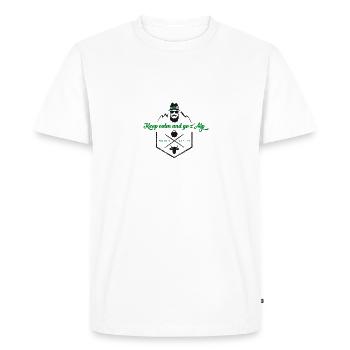 Alpgefühl Orginal - T-shirt Premium bio Homme - blanc - Devant - Nico (187cm)