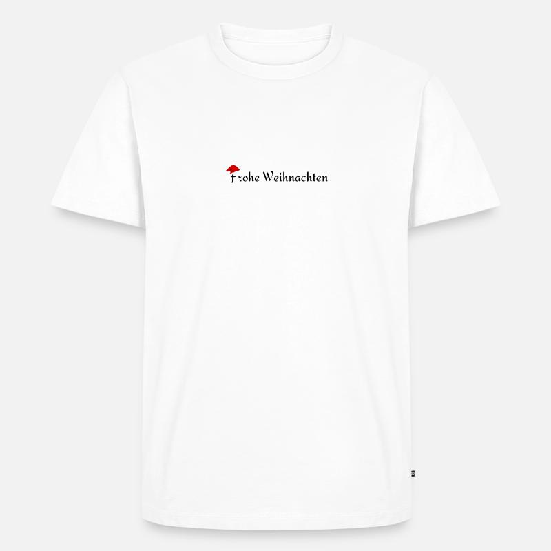 Frohe Weihnachten - Männer Premium Bio T-Shirt - Weiß