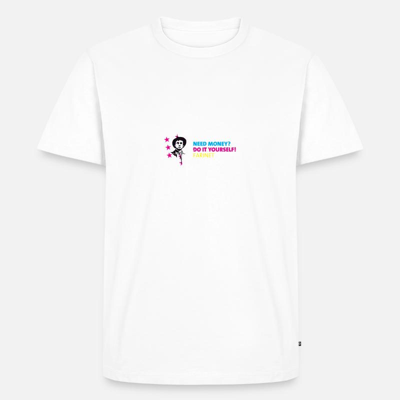 Farinet DIY Horizontal - Männer Premium Bio T-Shirt - Weiß