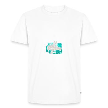 T-shirt Mécanicien · Outil · · Mécanique Papa - T-shirt Premium bio Homme - blanc - Devant - Nico (187cm)