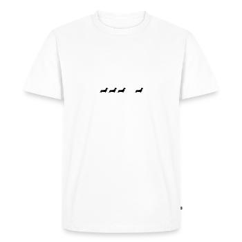teckel - T-shirt Premium bio Homme - blanc - Devant - Nico (187cm)