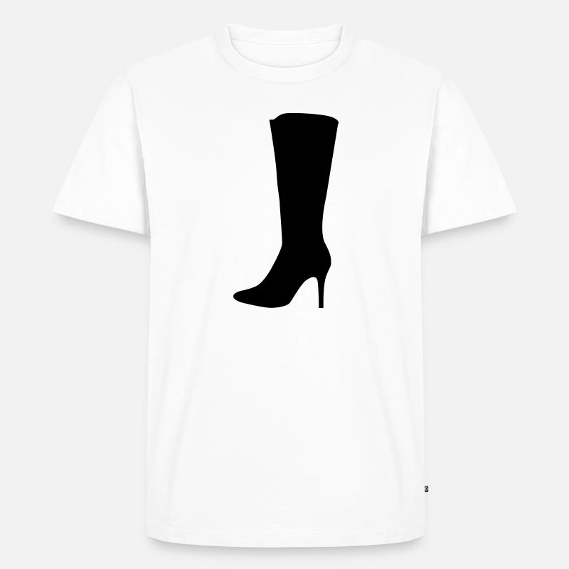 Stiefel - Männer Premium Bio T-Shirt - Weiß