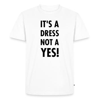 Prévention de la violence sexuelle - non signifie non! - T-shirt Premium bio Homme - blanc - Devant - Nico (187cm)